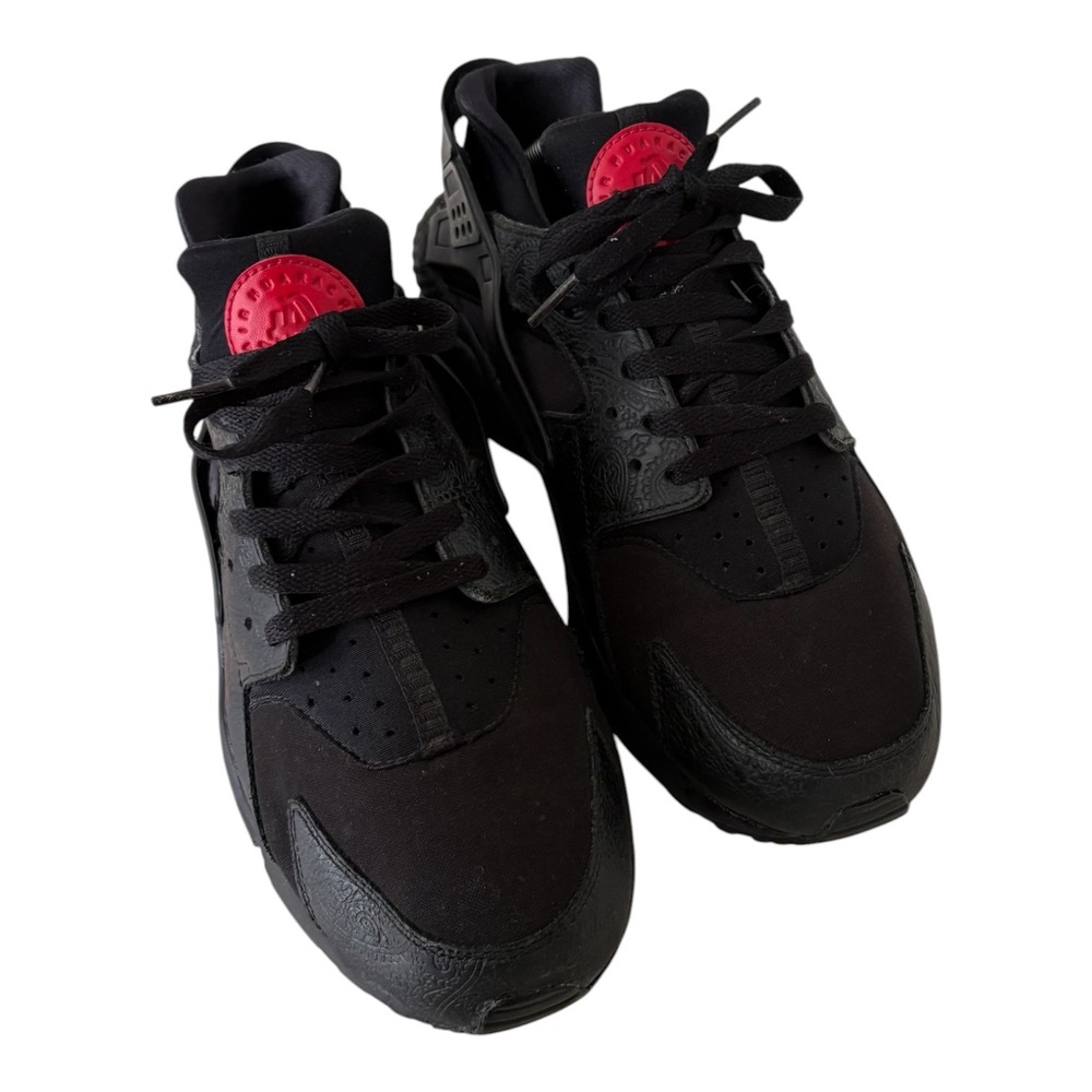 Nike Air Huarache Run Paisley Black Floral Men 11 AO3153-001 SneakerRunning Shoe - Picture 3 of 8